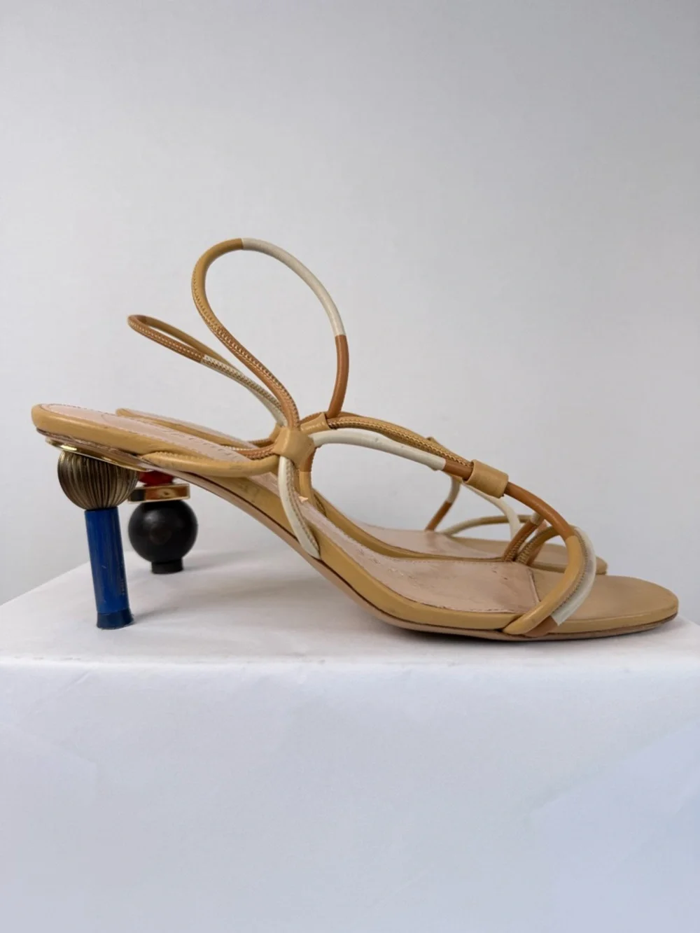 Jacquemus Les Sandales Olbia Leather Slingback Sandals Size 40 - Picture 11 of 16
